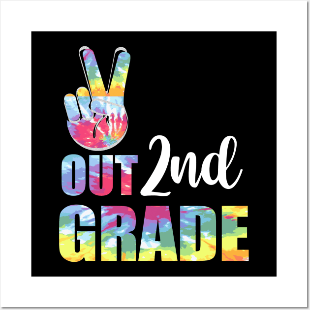 Peace out 2nd grade end of school l. Last day of school. Summer break Wall Art by Prints by Hitz